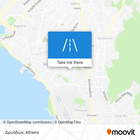 Δρυάδων map