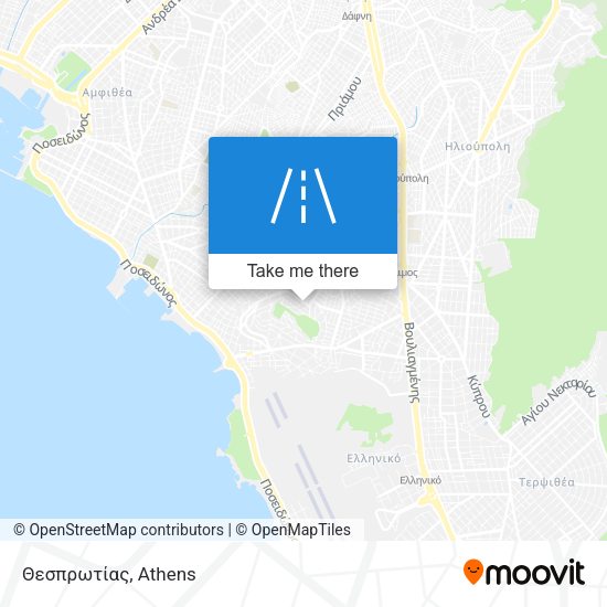 Θεσπρωτίας map