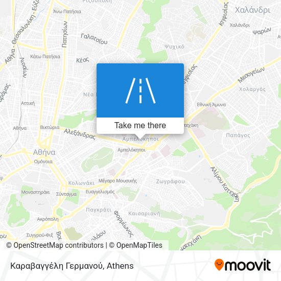 Καραβαγγέλη Γερμανού map