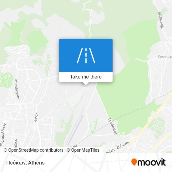 Πεύκων map