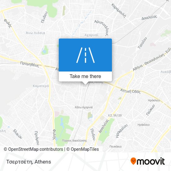 Τσερτσέτη map