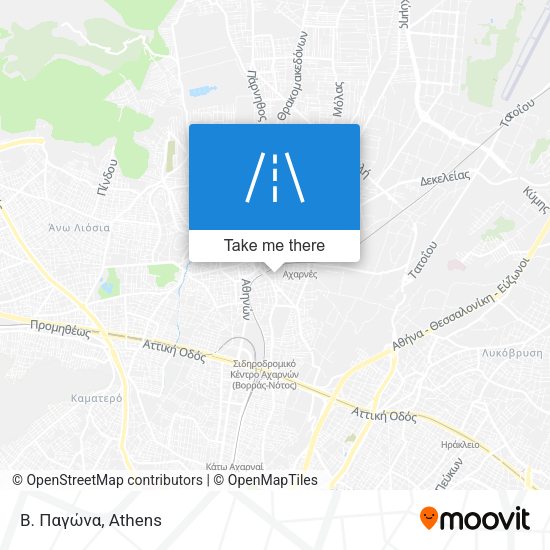 Β. Παγώνα map