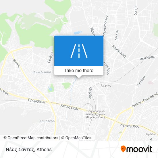 Νέας Σάντας map