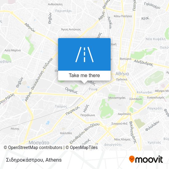 Σιδηροκάστρου map