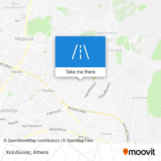 Χελιδώνας map