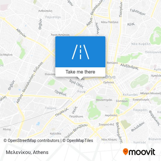Μελενίκου map