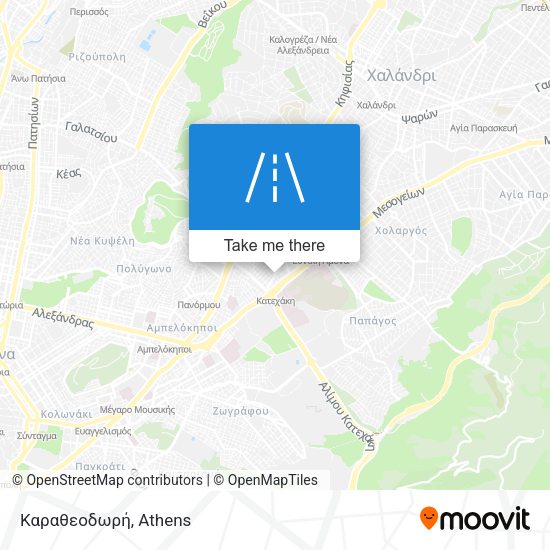 Καραθεοδωρή map
