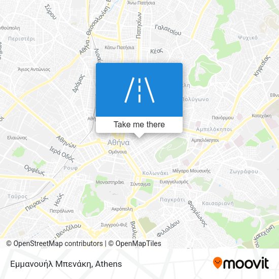Εμμανουήλ Μπενάκη map