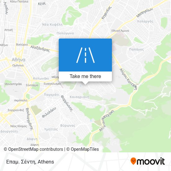 Επαμ. Σέντη map