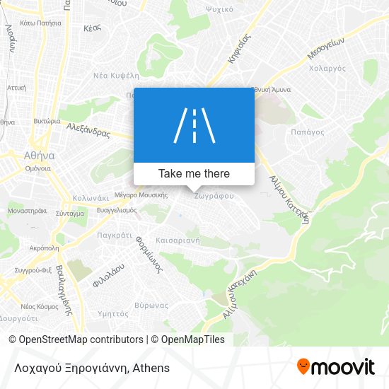 Λοχαγού Ξηρογιάννη map