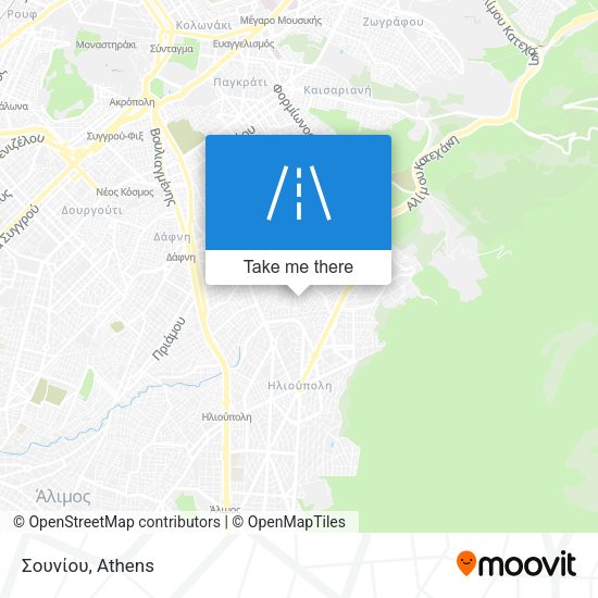 Σουνίου map