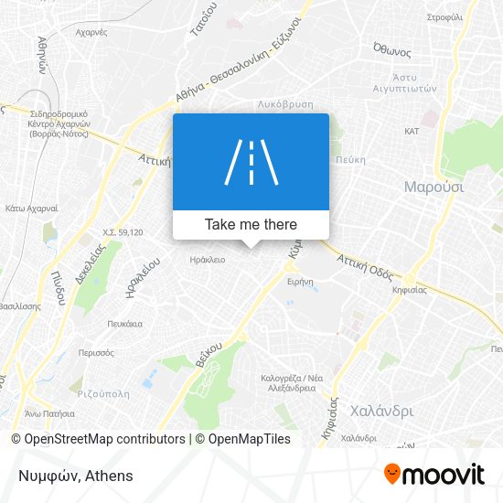 Νυμφών map