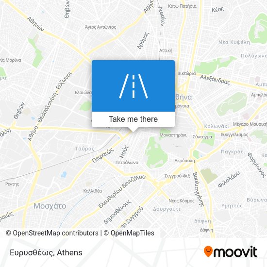 Ευρυσθέως map