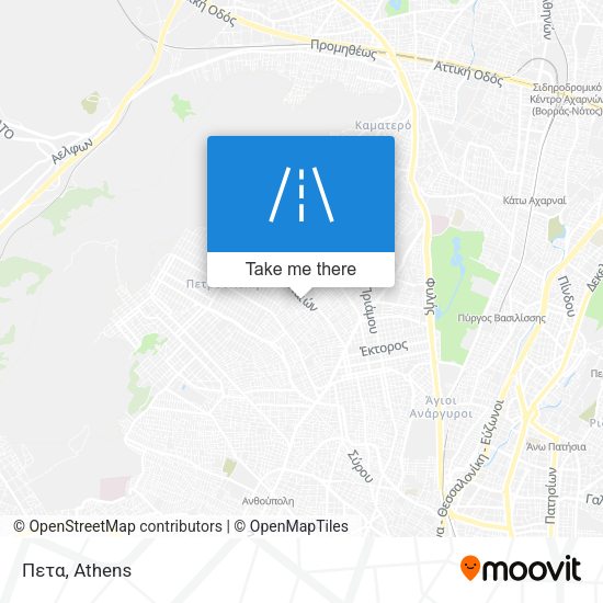 Πετα map