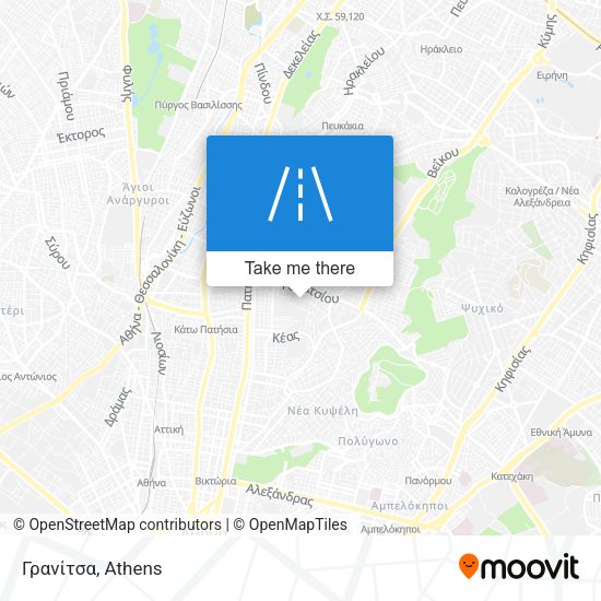 Γρανίτσα map