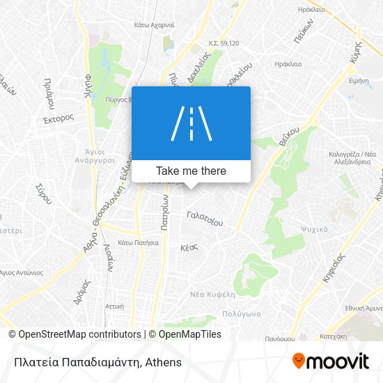 Πλατεία Παπαδιαμάντη map