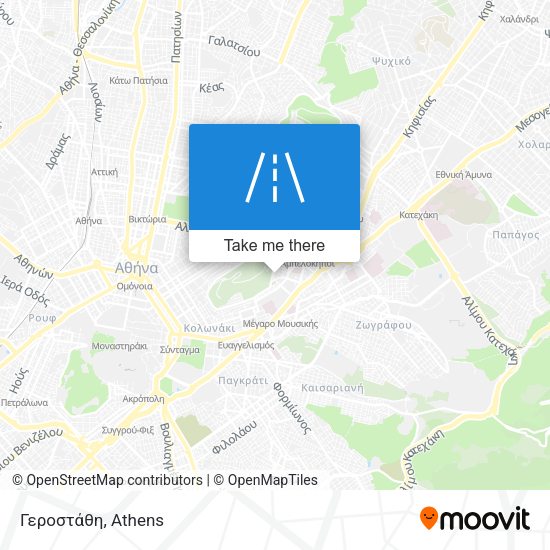 Γεροστάθη map