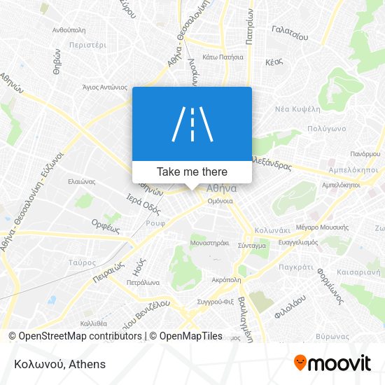 Κολωνού map