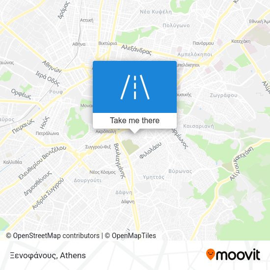 Ξενοφάνους map