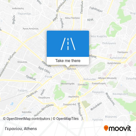 Γερανίου map