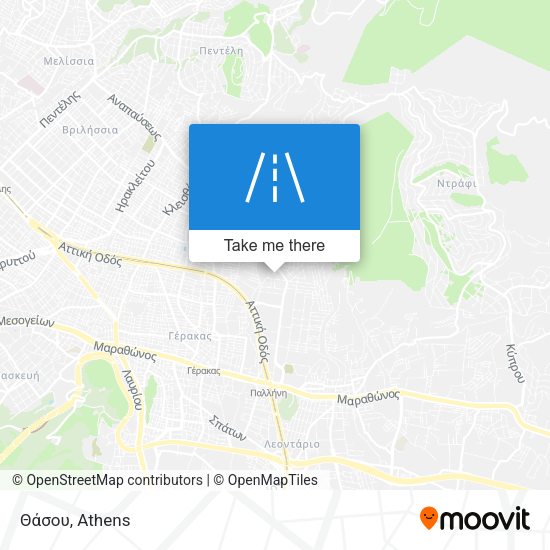 Θάσου map