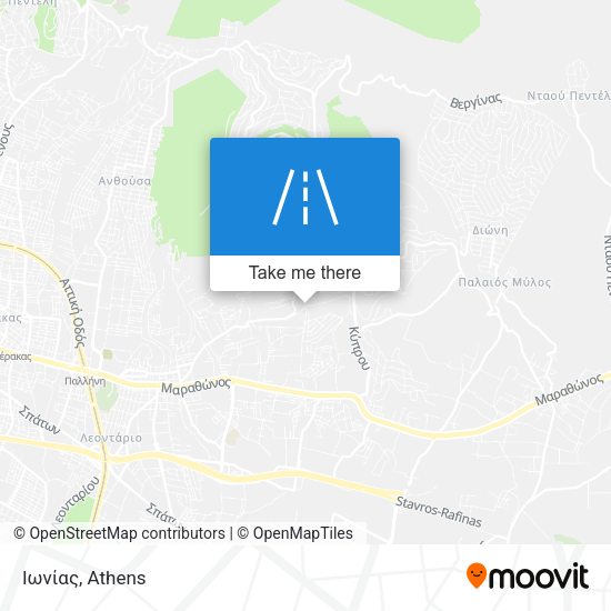 Ιωνίας map