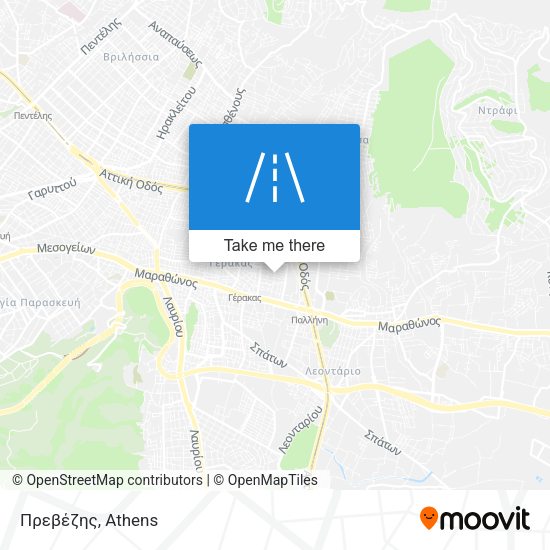 Πρεβέζης map
