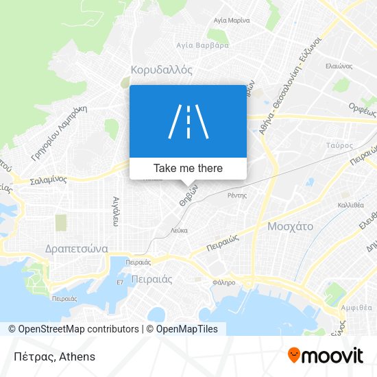 Πέτρας map