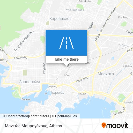 Μαντώς Μαυρογένους map