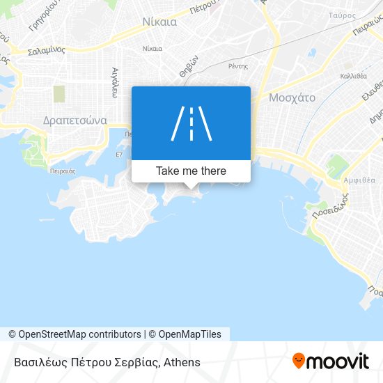 Βασιλέως Πέτρου Σερβίας map