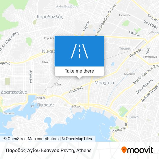 Πάροδος Αγίου Ιωάννου Ρέντη map