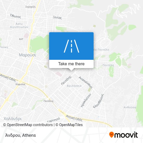 Άνδρου map
