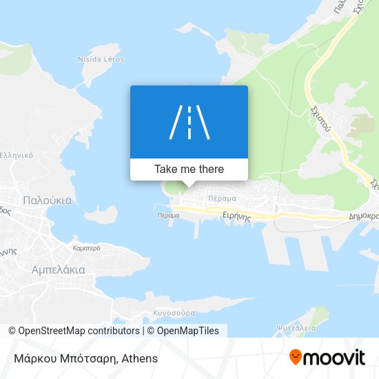 Μάρκου Μπότσαρη map