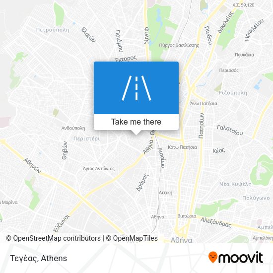 Τεγέας map