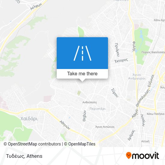 Τυδέως map
