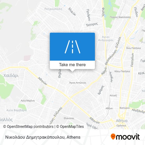 Νικολάου Δημητρακόπουλου map