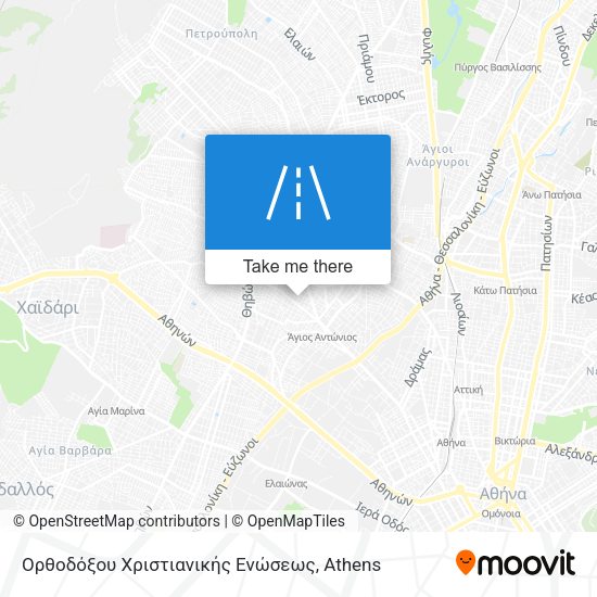 Ορθοδόξου Χριστιανικής Ενώσεως map