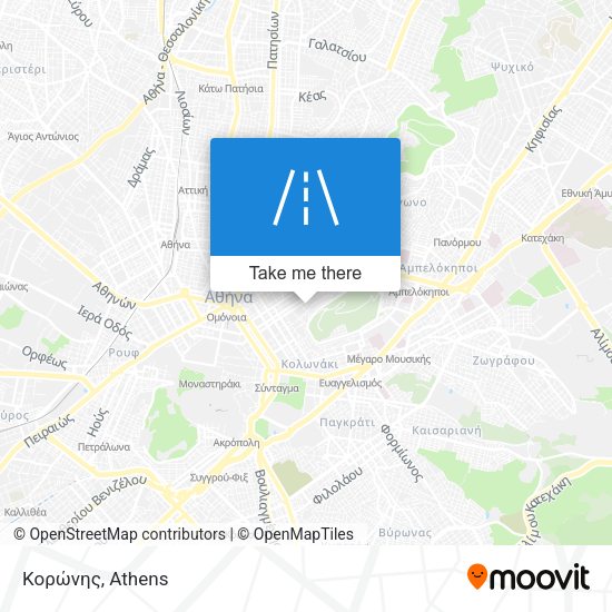 Κορώνης map