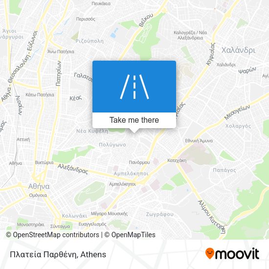 Πλατεία Παρθένη map