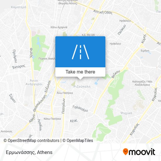 Ερμωνάσσης map