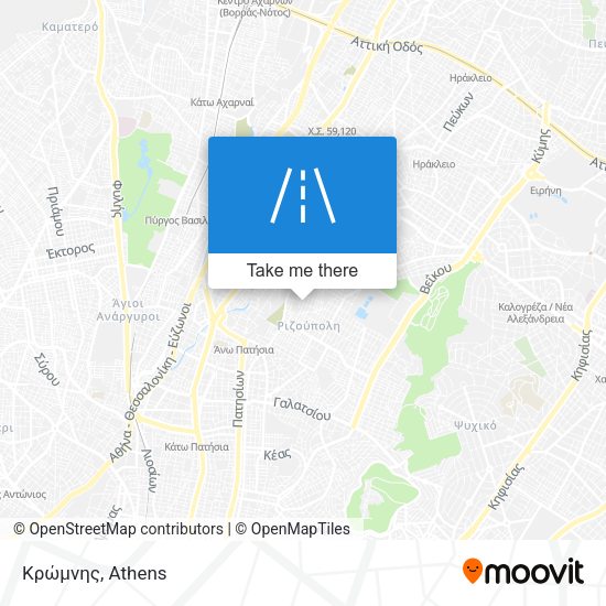 Κρώμνης map
