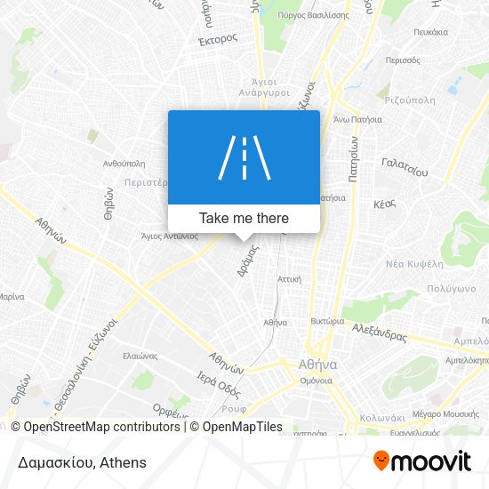 Δαμασκίου map
