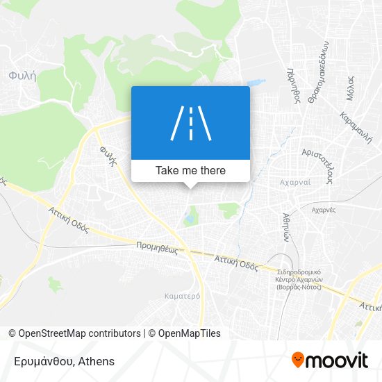 Ερυμάνθου map