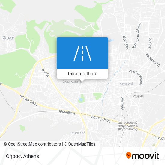 Θήρας map