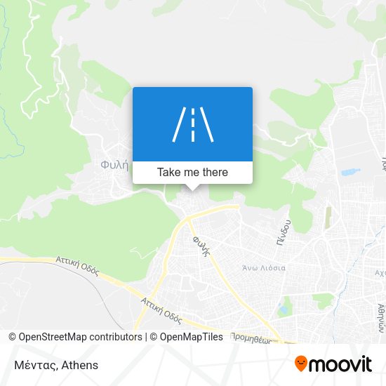 Μέντας map