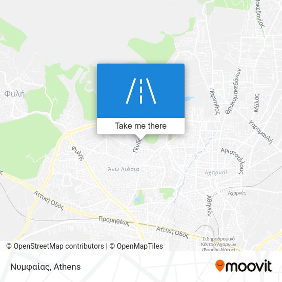 Νυμφαίας map