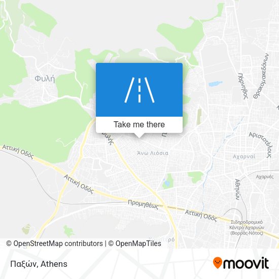 Παξών map