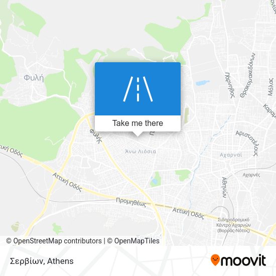 Σερβίων map