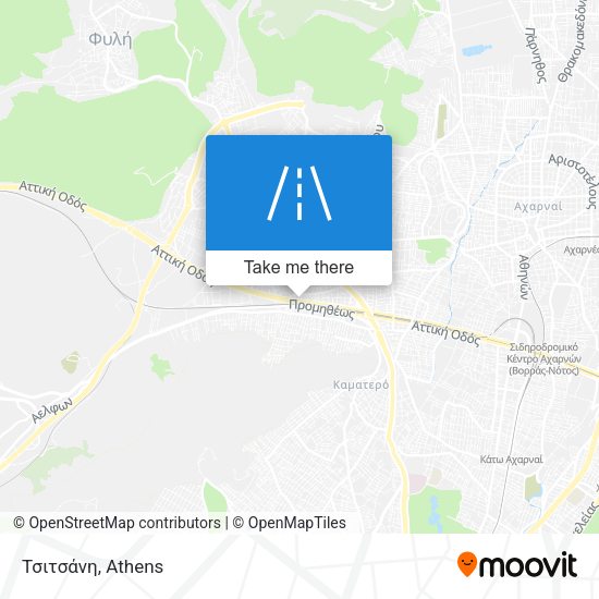 Τσιτσάνη map