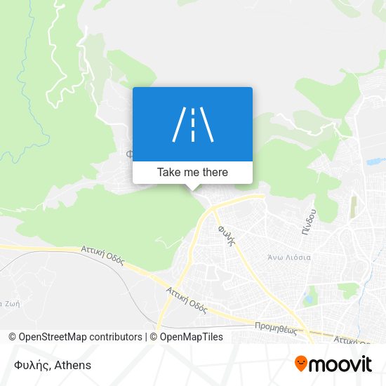 Φυλής map